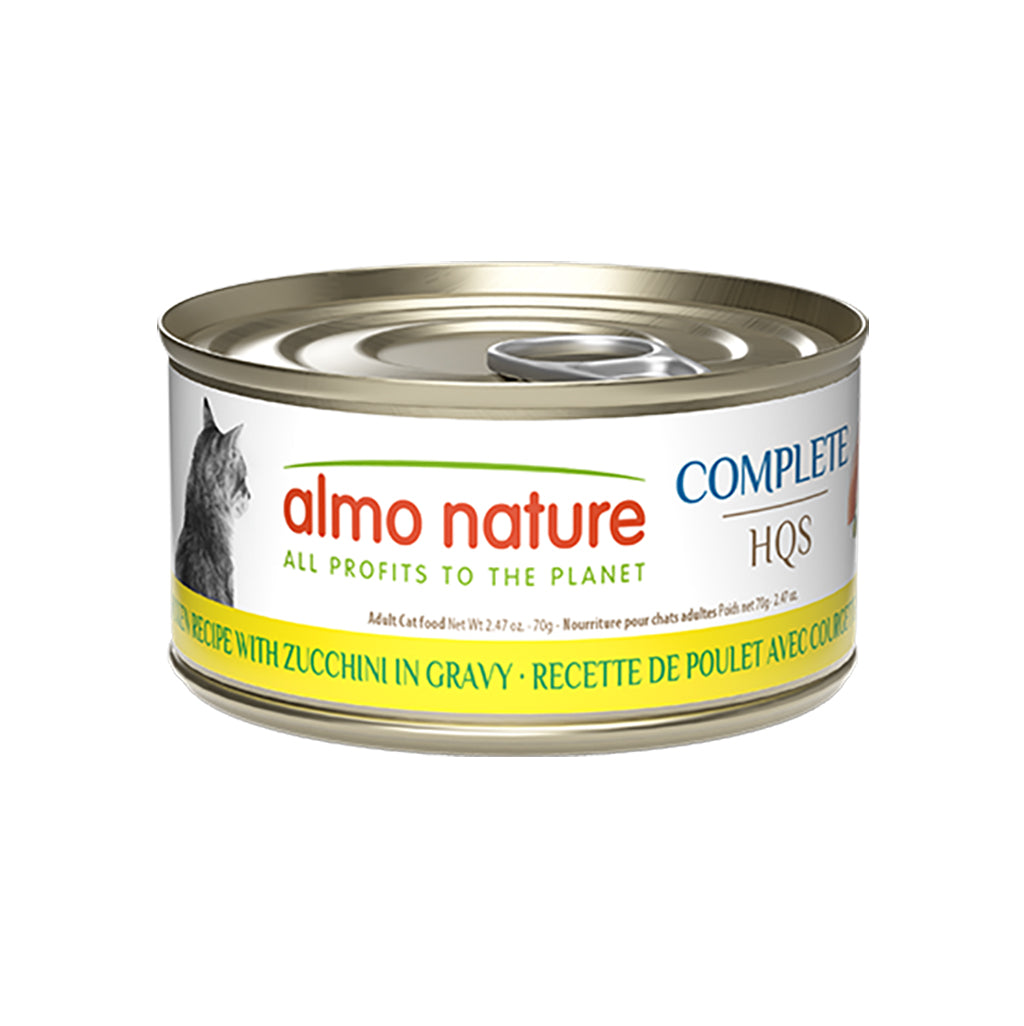 Almo Nature Complete HQS Chicken Recipe with Zucchini in gravy