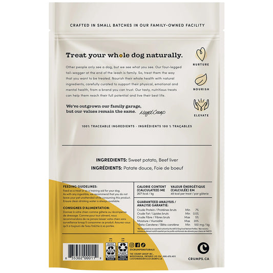 Crumps' Naturals Sweet Potato Chews with Liver