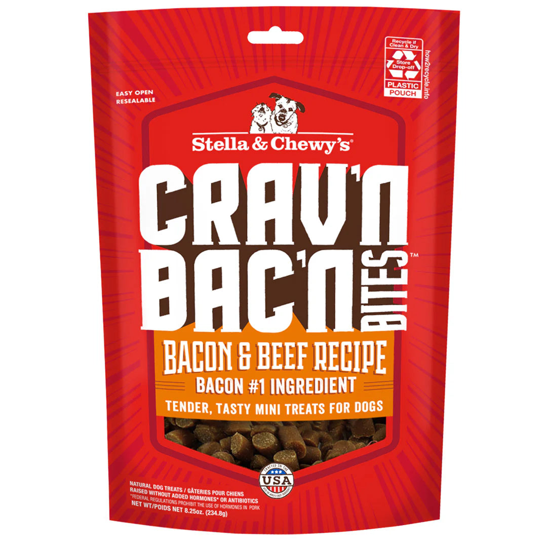 Stella & Chewy's Crav’n Bac’n Bites Bacon & Beef Dog Treats