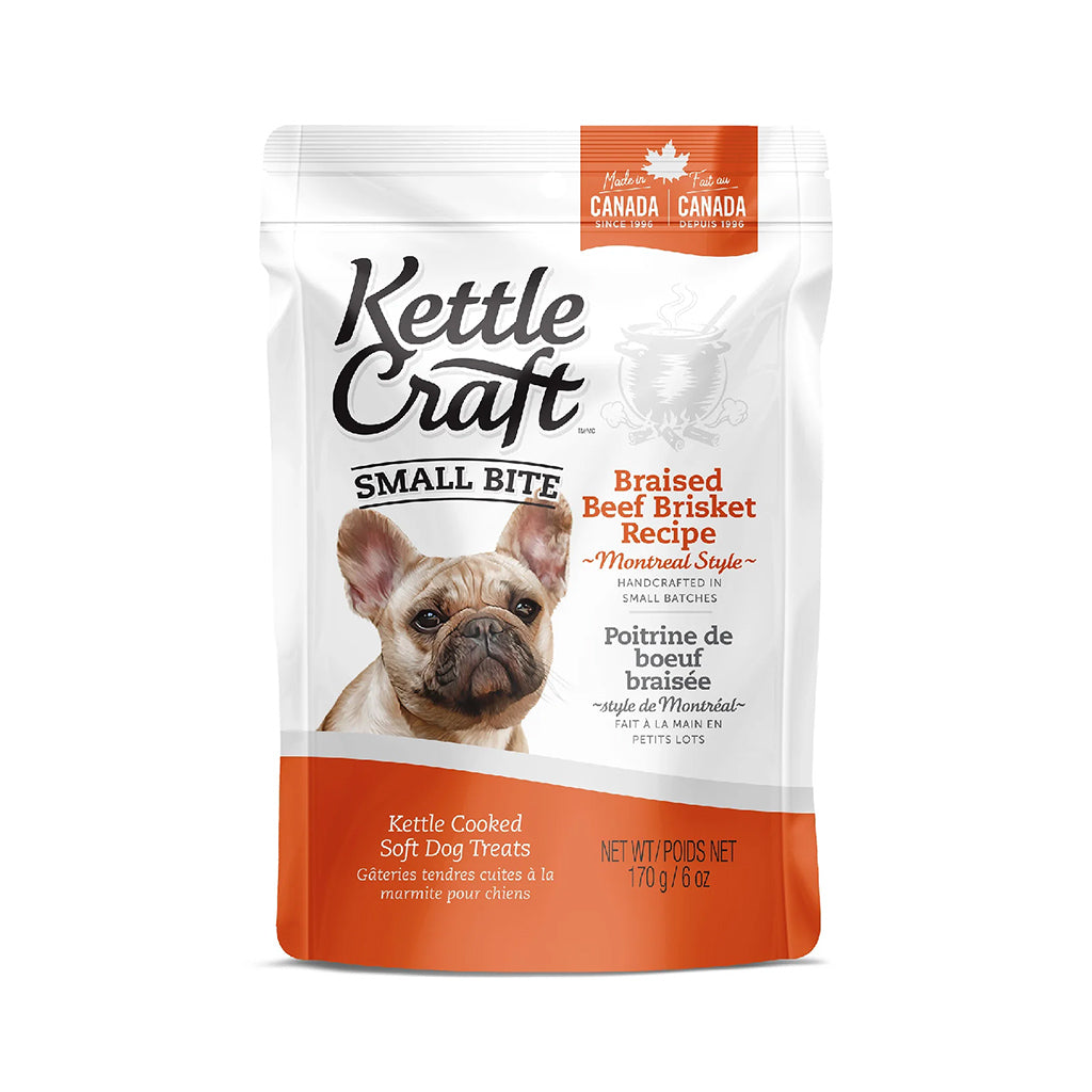 Kettle Craft Braised Beef Brisket, Montreal Style Recipe Small Bite Dog Treats