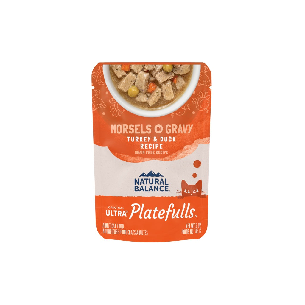 Natural Balance Turkey & Duck Recipe Morsels in Gravy