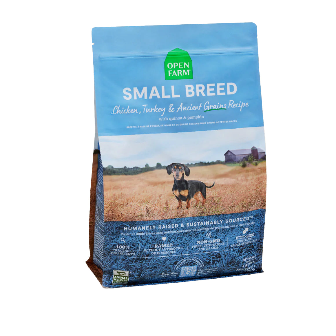 Open Farm Chicken, Turkey & Ancient Grains Recipe Small Breed