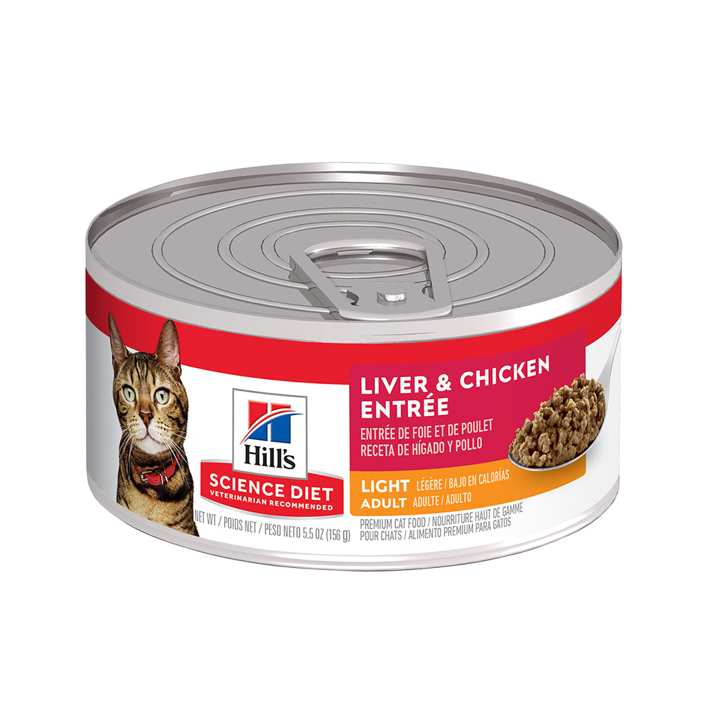 Science Diet Adult Light Liver & Chicken Entrée Cat Food