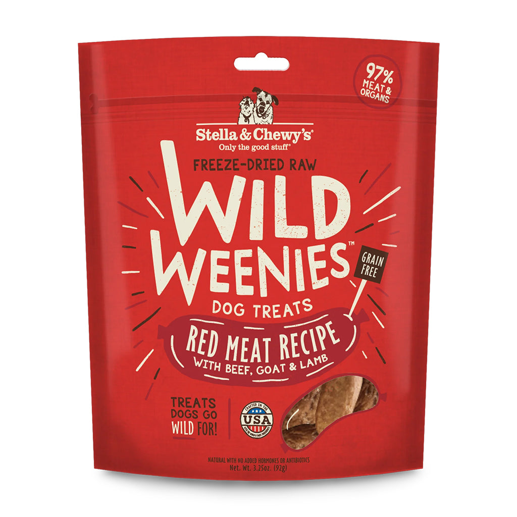 Stella & Chewy's Wild Weenies Red Meat Recipe Freeze-Dried Dog Treats
