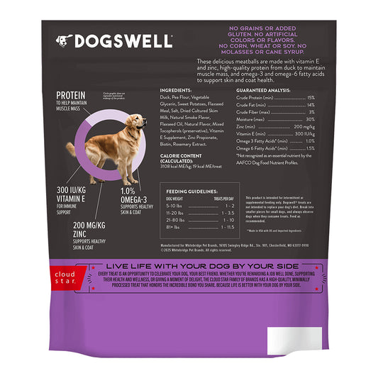 Dogswell Skin & Coat Meatballs, Duck