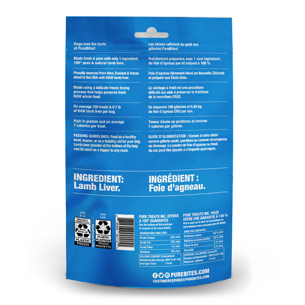 PureBites Lamb Freeze Dried Dog Treats