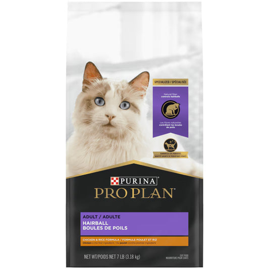 Pro Plan Adult Hairball Management Chicken & Rice Formula Dry Cat Food