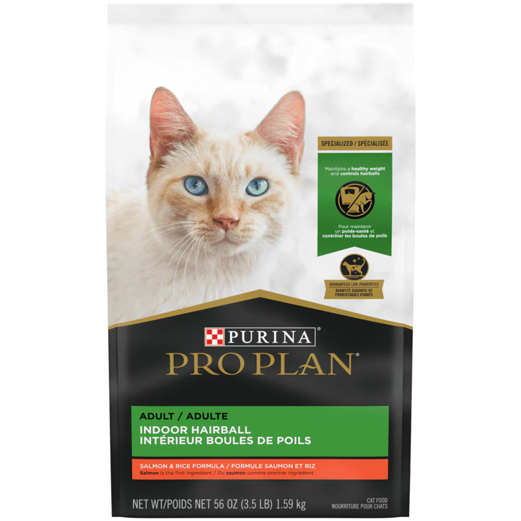 Pro Plan Indoor Hairball Salmon & Rice Formula Adult Cat Food