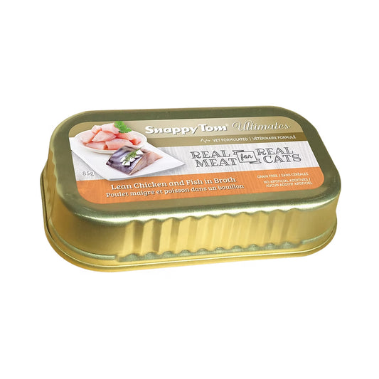Snappy Tom Ultimates Lean Chicken and Fish in Broth