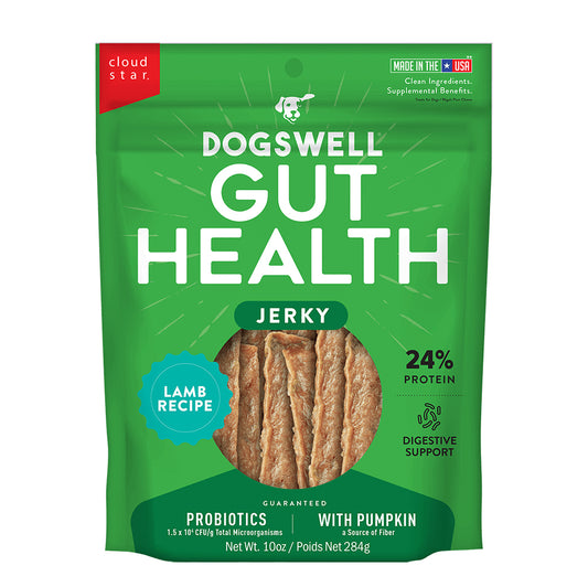 Dogswell Gut Health Jerky Treats, Lamb