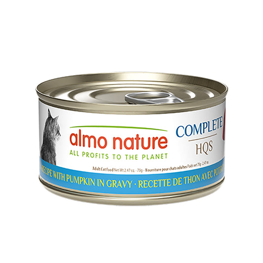 Almo Nature Complete HQS Tuna Recipe with Pumpkin in gravy