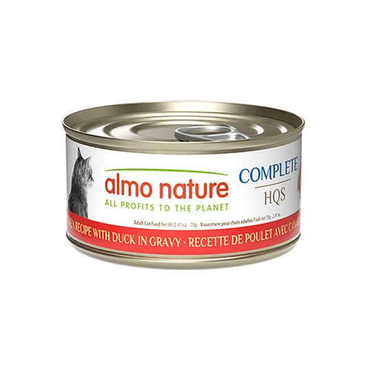 Almo Nature Complete HQS Chicken Recipe with Duck in gravy