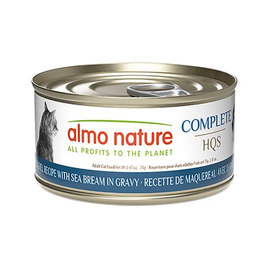 Almo Nature Complete HQS Mackerel Recipe with Sea Bream in Gravy