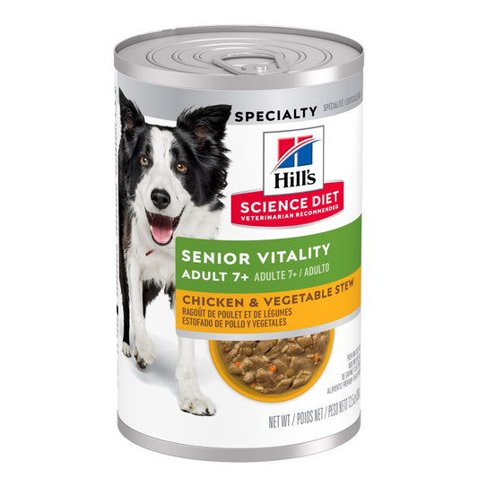 Science Diet Adult 7+ Senior Vitality Chicken & Vegetable Stew Dog Food
