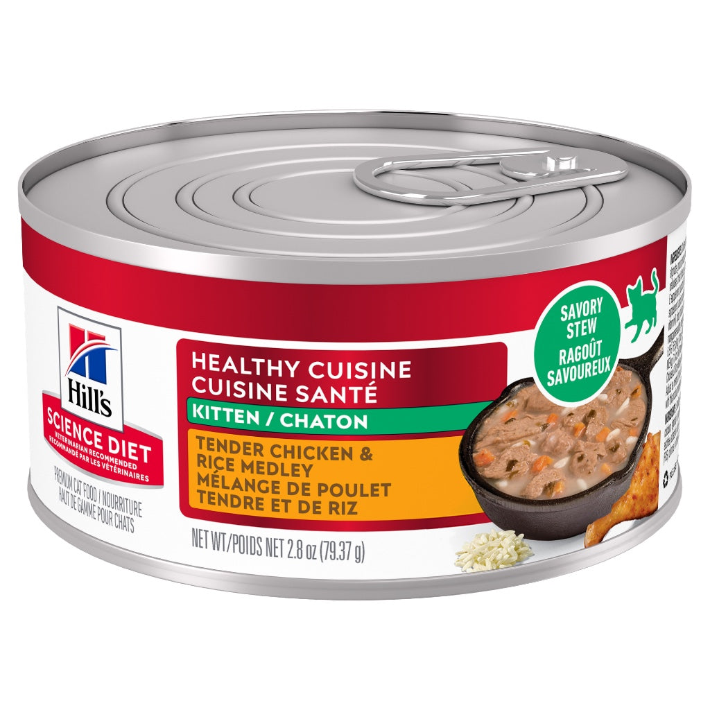 Science Diet Kitten Healthy Cuisine Tender Chicken & Rice Medley