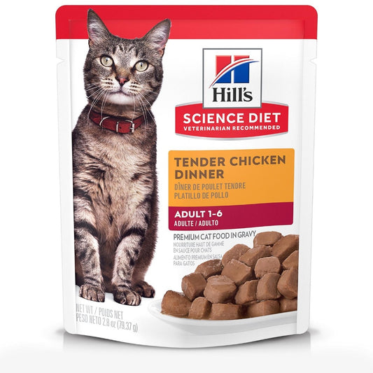 Science Diet Tender Chicken Dinner Adult 1-6 Pouch Wet Cat Food
