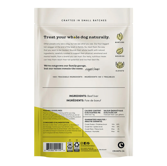 Crumps' Naturals Freeze-Dried Beef Liver Trainers