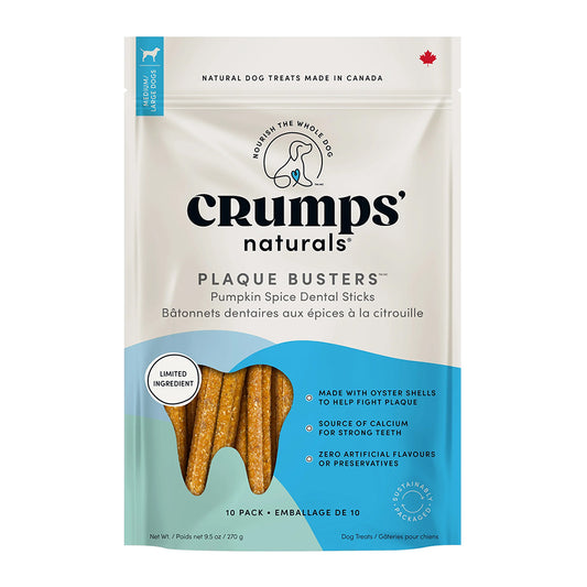 Crumps' Naturals Pumpkin Spice Dental Sticks