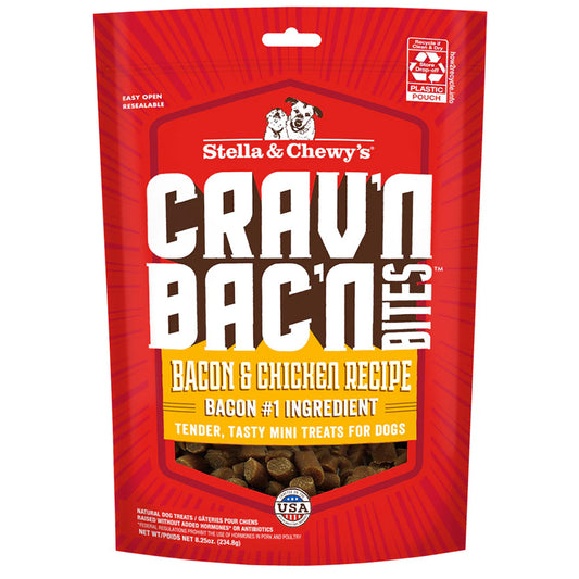 Stella & Chewy's Crav’n Bac’n Bites Bacon & Chicken Dog Treats