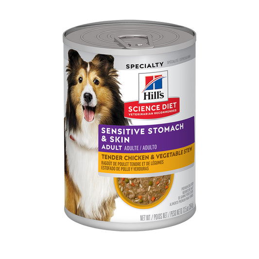 Science Diet Adult Sensitive Stomach & Skin Chicken & Vegetable Entrée Dog Food
