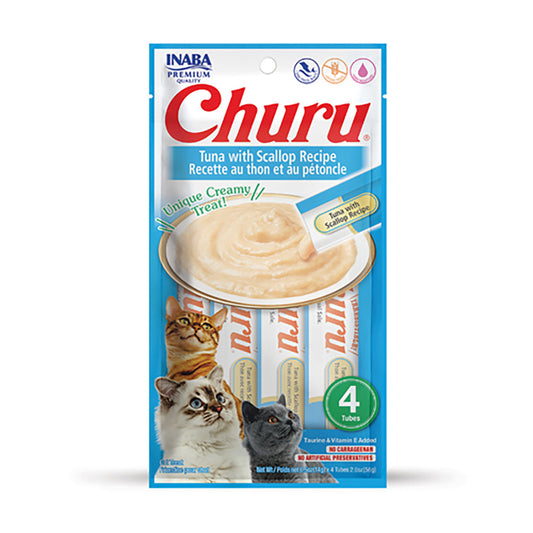Inaba Churu Tuna with Scallop Cat Treats
