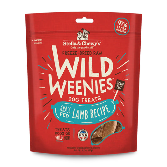 Stella & Chewy's Wild Weenies Grass-Fed Lamb Recipe Freeze-Dried Dog Treats