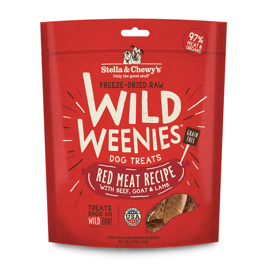Stella & Chewy's Wild Weenies Red Meat Recipe Freeze-Dried Dog Treats