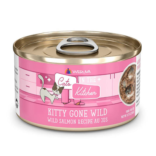 Weruva Cats in the Kitchen Kitty Gone Wild Salmon Recipe Adult Cat Food