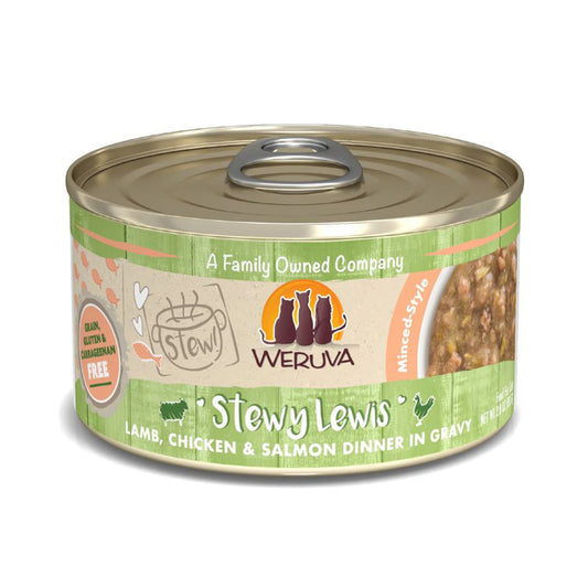 Weruva Stew! Stewy Lewis Lamb, Chicken & Salmon Dinner Cat Food