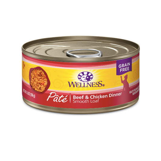 Wellness Complete Health Beef & Chicken Dinner Pate Adult Cat Food